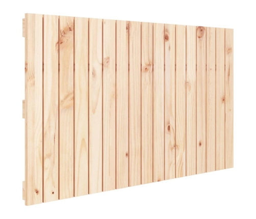 Cabecero de cama de pared madera maciza de pino 108x3x60 cm