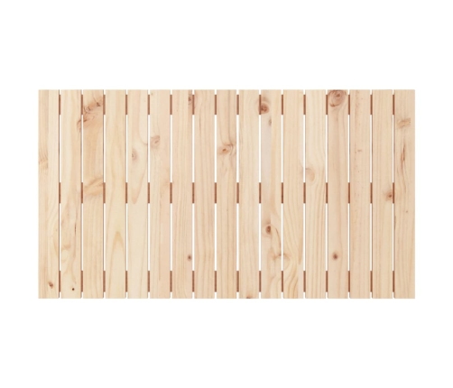 Cabecero de cama de pared madera maciza de pino 108x3x60 cm