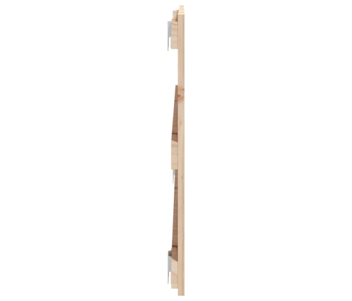 Cabecero de cama de pared madera maciza de pino 108x3x60 cm