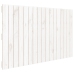 Cabecero de cama de pared madera maciza pino blanco 108x3x60 cm