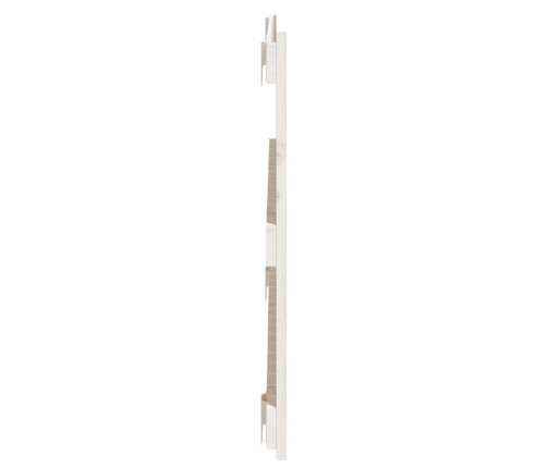 Cabecero de cama de pared madera maciza pino blanco 108x3x60 cm