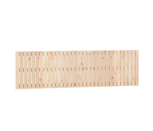 Cabecero de cama de pared madera maciza de pino 204x3x60 cm