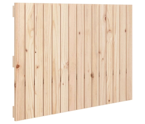 Cabecero de cama de pared madera maciza de pino 95,5x3x60 cm