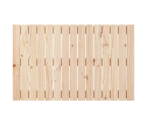 Cabecero de cama de pared madera maciza de pino 95,5x3x60 cm