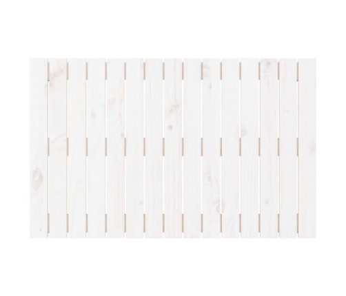 vidaXL Cabecero de cama pared madera maciza pino blanco 95,5x3x60 cm