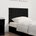 vidaXL Cabecero de cama de pared madera maciza pino negro 95,5x3x60 cm