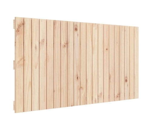 Cabecero de cama de pared madera maciza de pino 127,5x3x60 cm