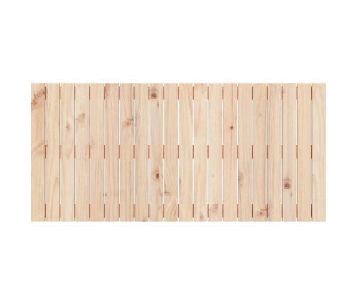 Cabecero de cama de pared madera maciza de pino 127,5x3x60 cm