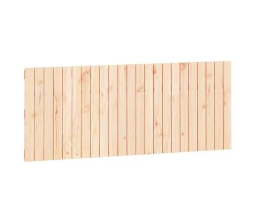 Cabecero de cama de pared madera maciza de pino 147x3x60 cm