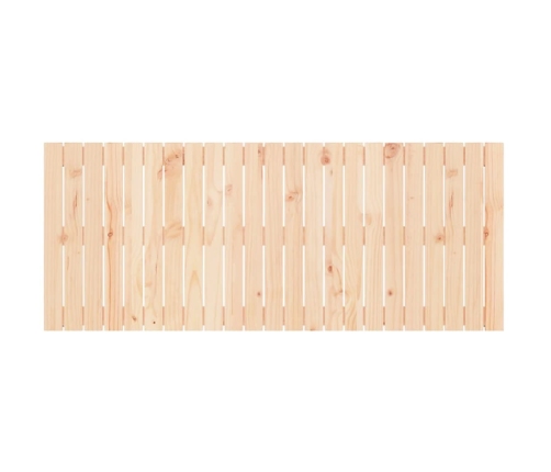 Cabecero de cama de pared madera maciza de pino 147x3x60 cm