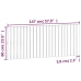 Cabecero de cama de pared madera maciza de pino 147x3x60 cm