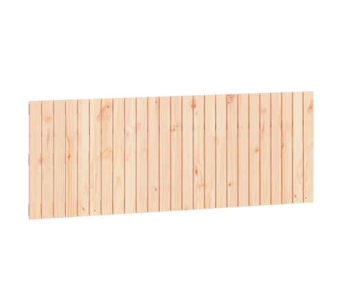 Cabecero de cama de pared madera maciza de pino 159,5x3x60 cm