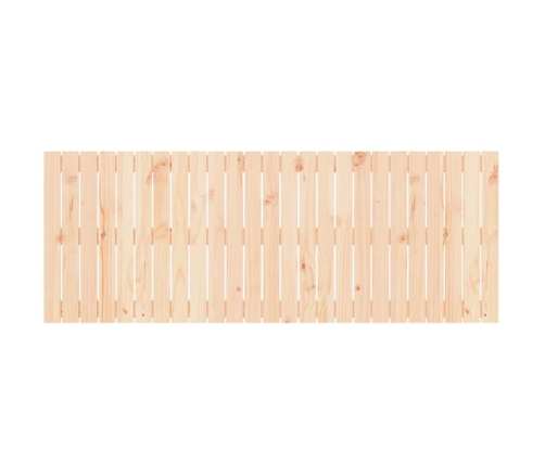 Cabecero de cama de pared madera maciza de pino 159,5x3x60 cm