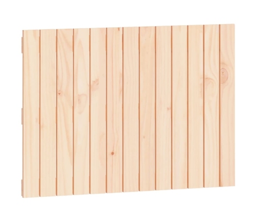 Cabecero de cama de pared madera maciza de pino 82,5x3x60 cm