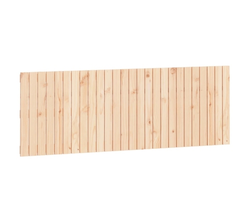 Cabecero de cama de pared madera maciza de pino 166x3x60 cm