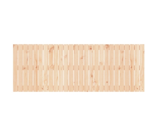 Cabecero de cama de pared madera maciza de pino 166x3x60 cm