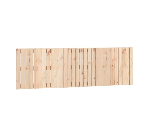 Cabecero de cama de pared madera maciza de pino 185x3x60 cm