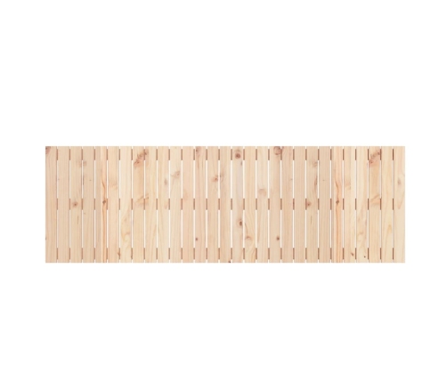 Cabecero de cama de pared madera maciza de pino 185x3x60 cm