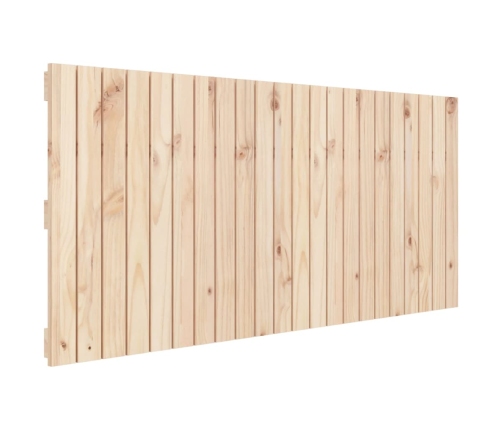 Cabecero de cama de pared madera maciza de pino 140x3x60 cm