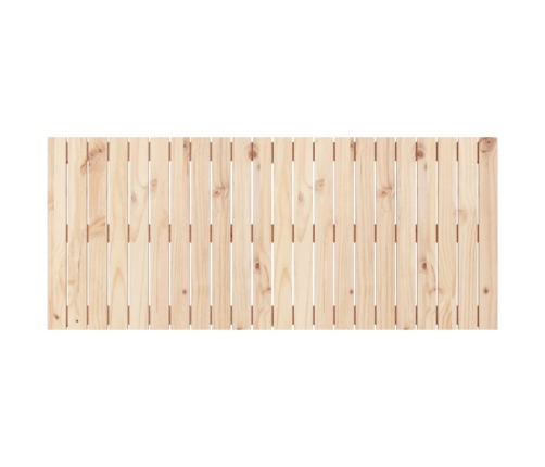 Cabecero de cama de pared madera maciza de pino 140x3x60 cm