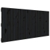 Cabecero de cama de pared madera maciza pino negro 140x3x60 cm