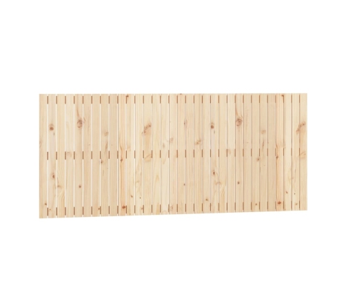 Cabecero de cama de pared madera maciza de pino 204x3x90 cm