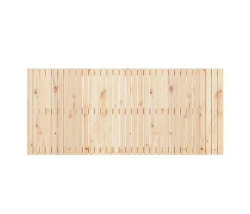 Cabecero de cama de pared madera maciza de pino 204x3x90 cm