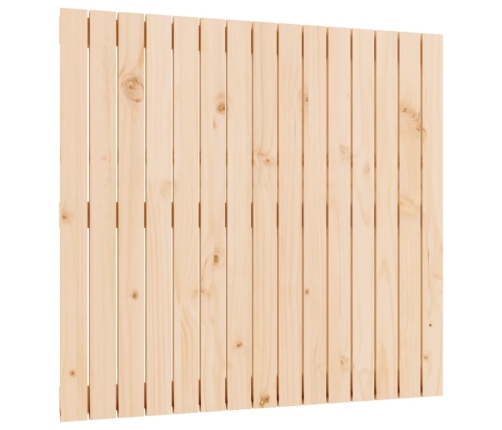 Cabecero de cama de pared madera maciza de pino 95,5x3x90 cm