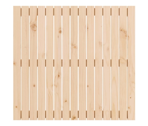 Cabecero de cama de pared madera maciza de pino 95,5x3x90 cm