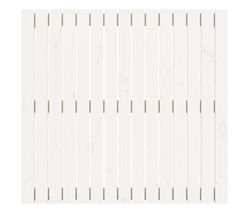 Cabecero de cama pared madera maciza pino blanco 95,5x3x90 cm