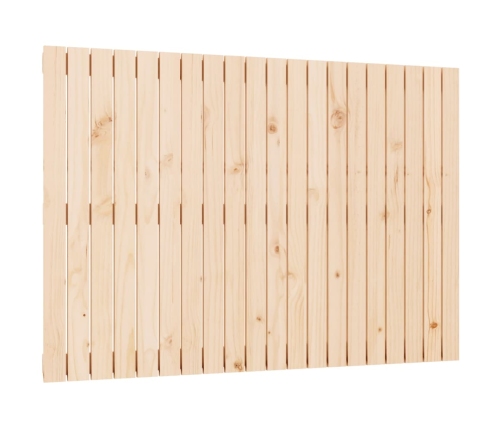 vidaXL Cabecero de cama de pared madera maciza de pino 127,5x3x90 cm