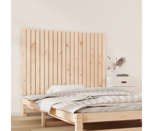 vidaXL Cabecero de cama de pared madera maciza de pino 127,5x3x90 cm