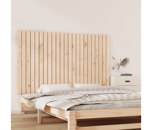 Cabecero de cama de pared madera maciza de pino 147x3x90 cm