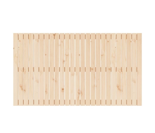 Cabecero de cama de pared madera maciza de pino 159,5x3x90 cm