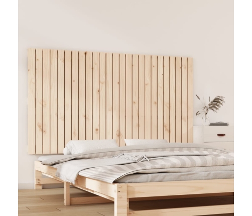 Cabecero de cama de pared madera maciza de pino 159,5x3x90 cm