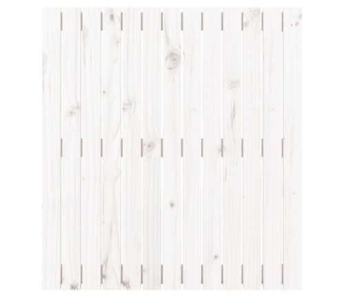 Cabecero de cama pared madera maciza pino blanco 82,5x3x90 cm