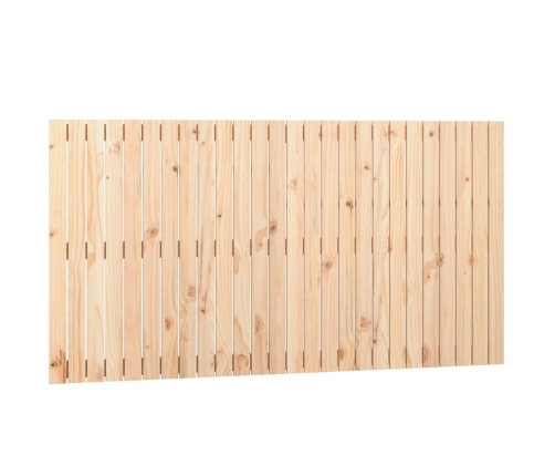 Cabecero de cama de pared madera maciza de pino 166x3x90 cm