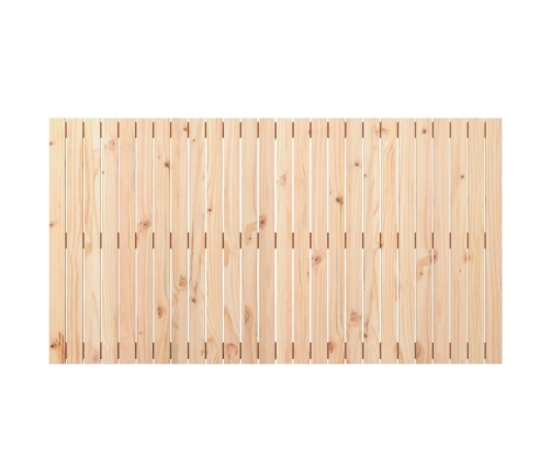 Cabecero de cama de pared madera maciza de pino 166x3x90 cm