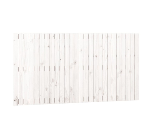 Cabecero de cama de pared madera maciza pino blanco 166x3x90 cm