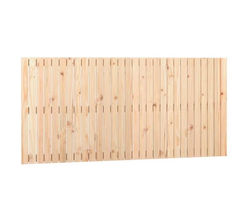 Cabecero de cama de pared madera maciza de pino 185x3x90 cm