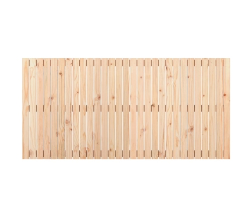 Cabecero de cama de pared madera maciza de pino 185x3x90 cm