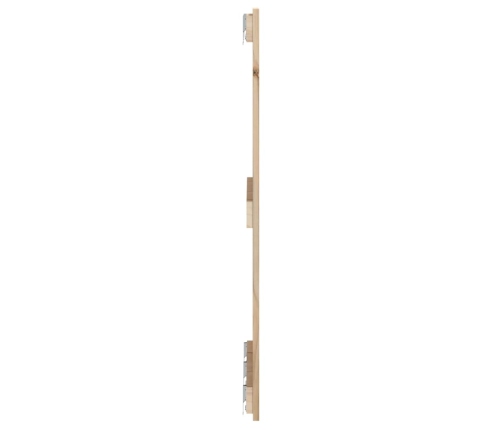 Cabecero de cama de pared madera maciza de pino 185x3x90 cm