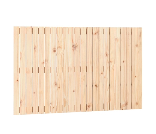 Cabecero de cama de pared madera maciza de pino 140x3x90 cm