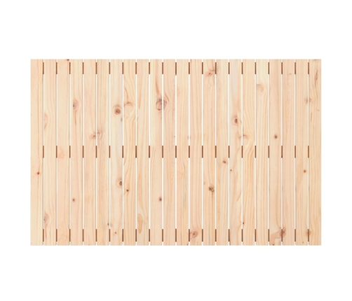 Cabecero de cama de pared madera maciza de pino 140x3x90 cm