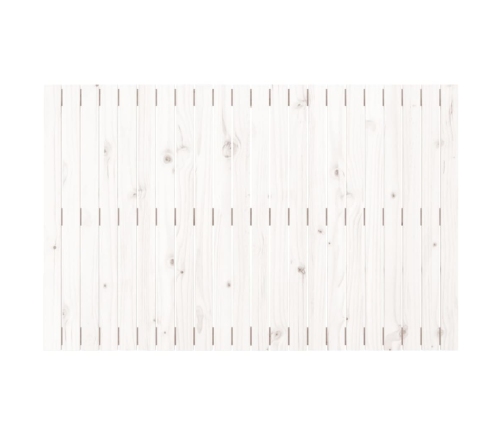 Cabecero de cama de pared madera maciza pino blanco 140x3x90 cm