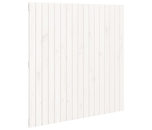 Cabecero de cama de pared madera maciza pino blanco 108x3x110cm