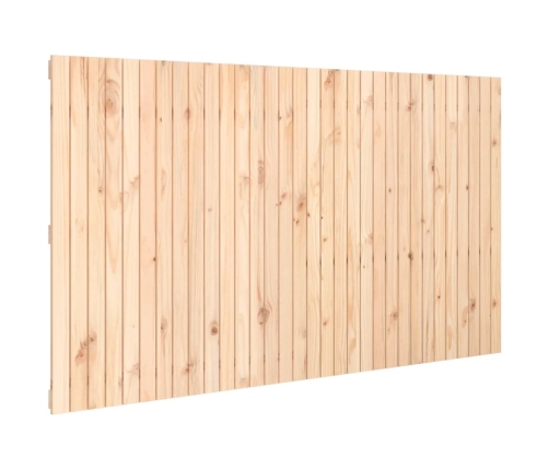 Cabecero de cama de pared madera maciza de pino 204x3x110 cm