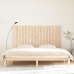 Cabecero de cama de pared madera maciza de pino 204x3x110 cm