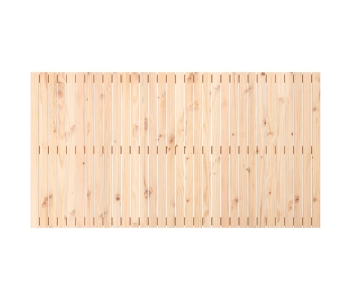 Cabecero de cama de pared madera maciza de pino 204x3x110 cm