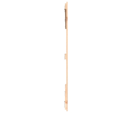 Cabecero de cama de pared madera maciza de pino 204x3x110 cm